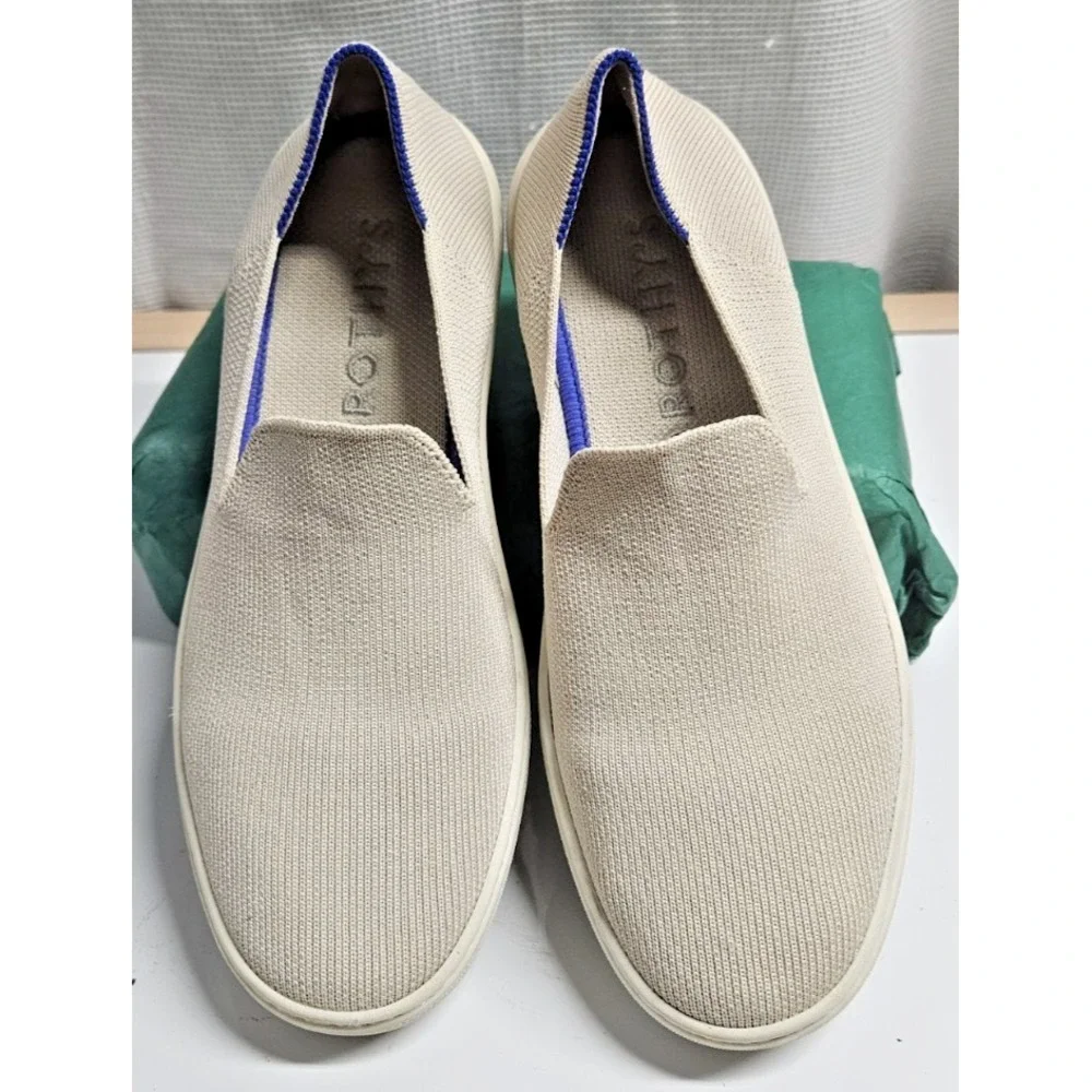 ROTHY'S The Sneaker‎ woman Sz 6 sand ivory knit slip on